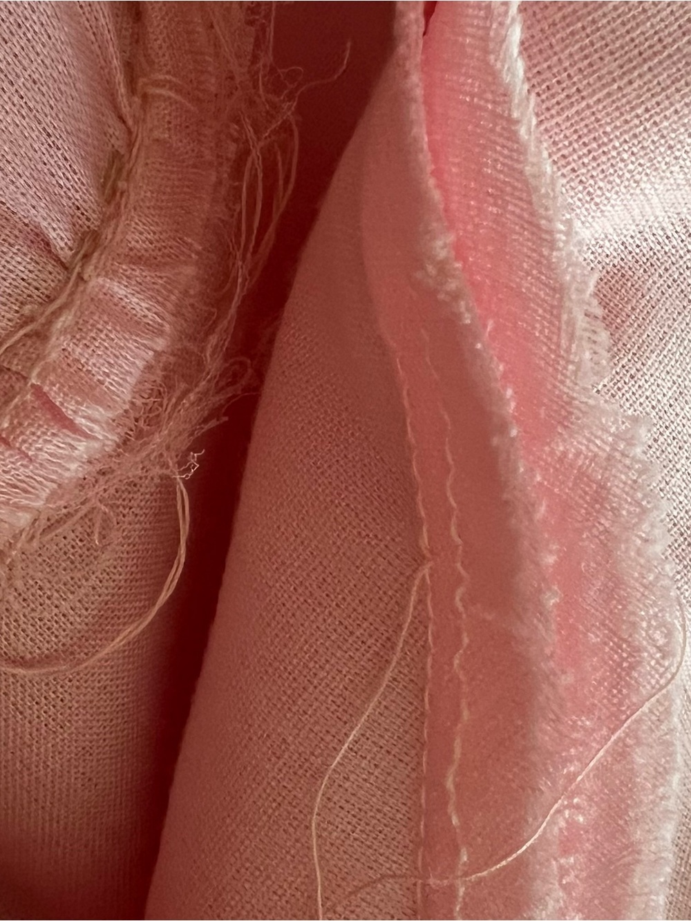 Vintage 1960s Pink Silk Chiffon Empire Waist Maxi Dress Shantung Lining SZ S - Picture 11 of 11